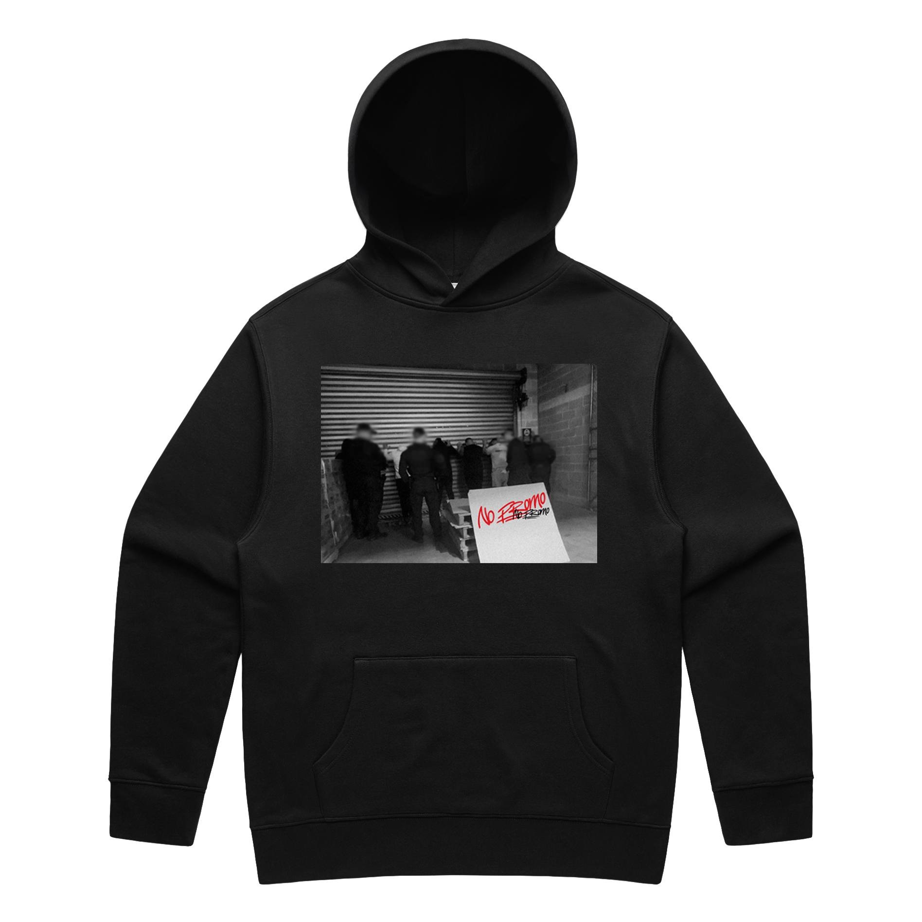 Black promo hoodie online