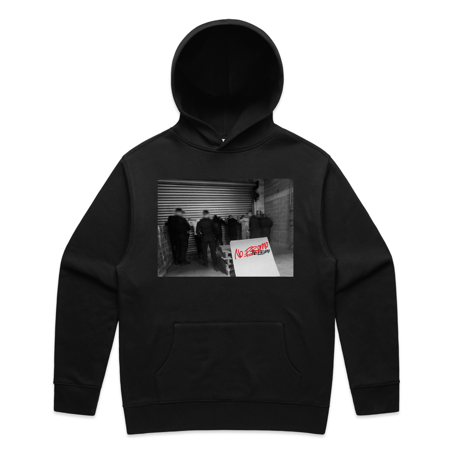 NO PROMO BLACK HOODIE – OFFICIAL ONEFOUR