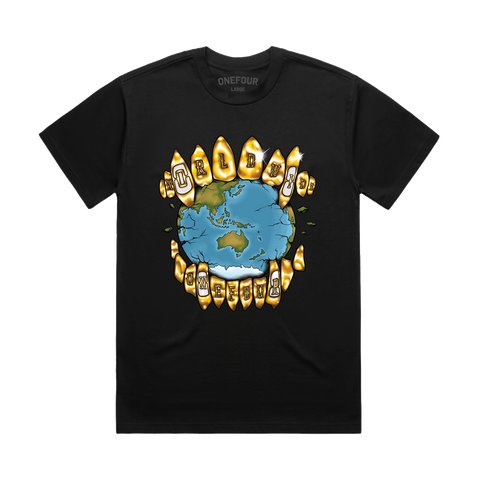 WORLD BITE BLACK TEE